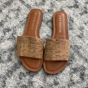NWOT. Jack Rogers Cork Slides Size 7. Never worn.